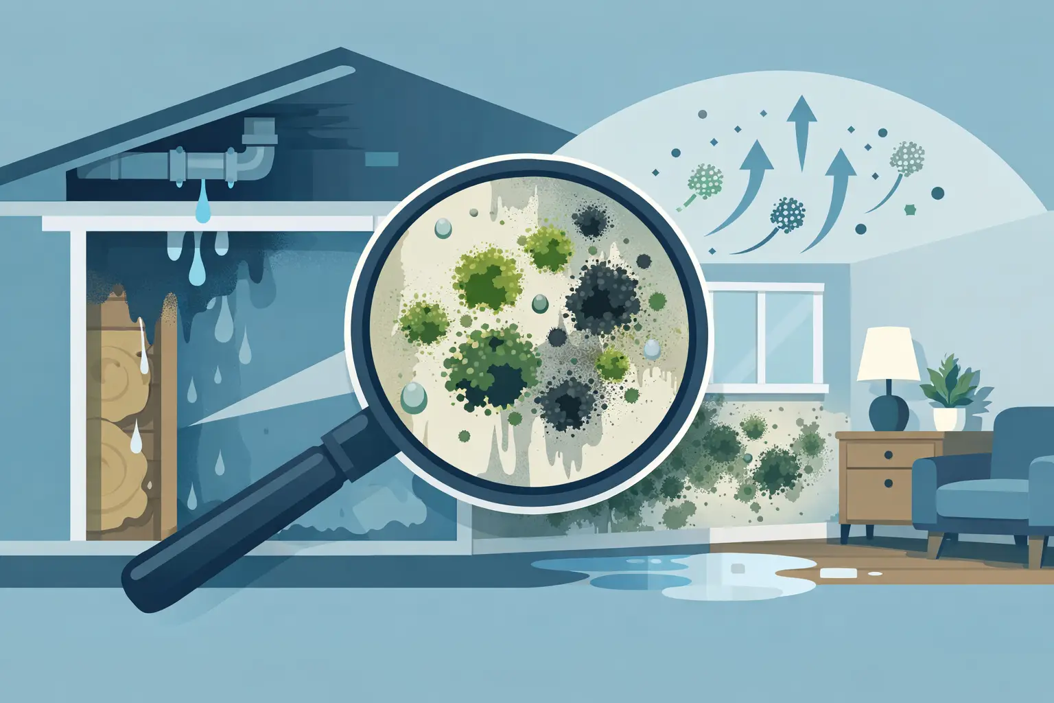 How Hidden Water Damage Mold Starts and Spreads