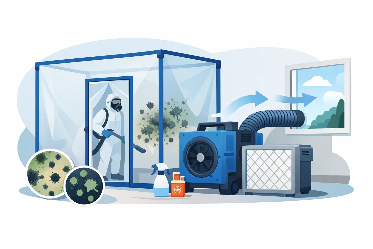 Guide to Negative Air Containment for Mold