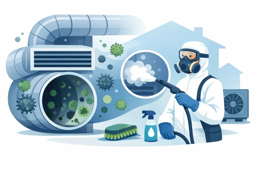 Mold in HVAC System Signs and Safe Removal