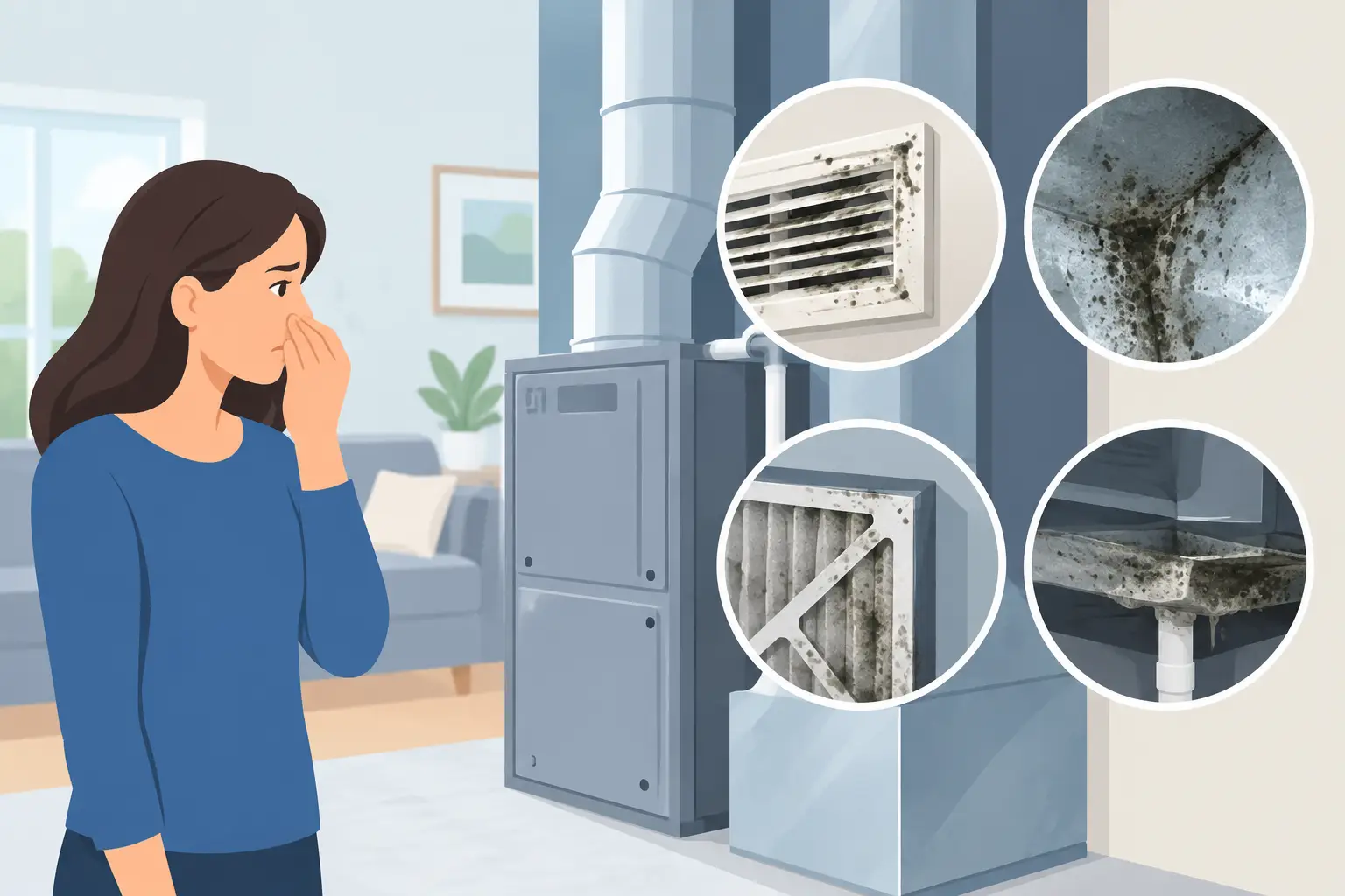 Four HVAC Mold Warning Signs You Shouldn't Ignore