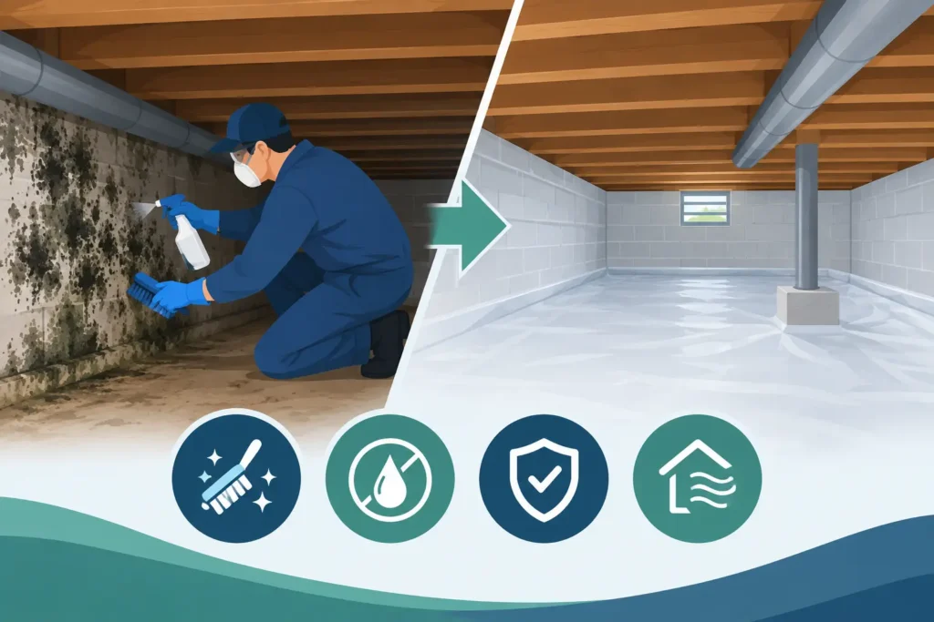 How to Remove Crawlspace Mold and Stop It Returning