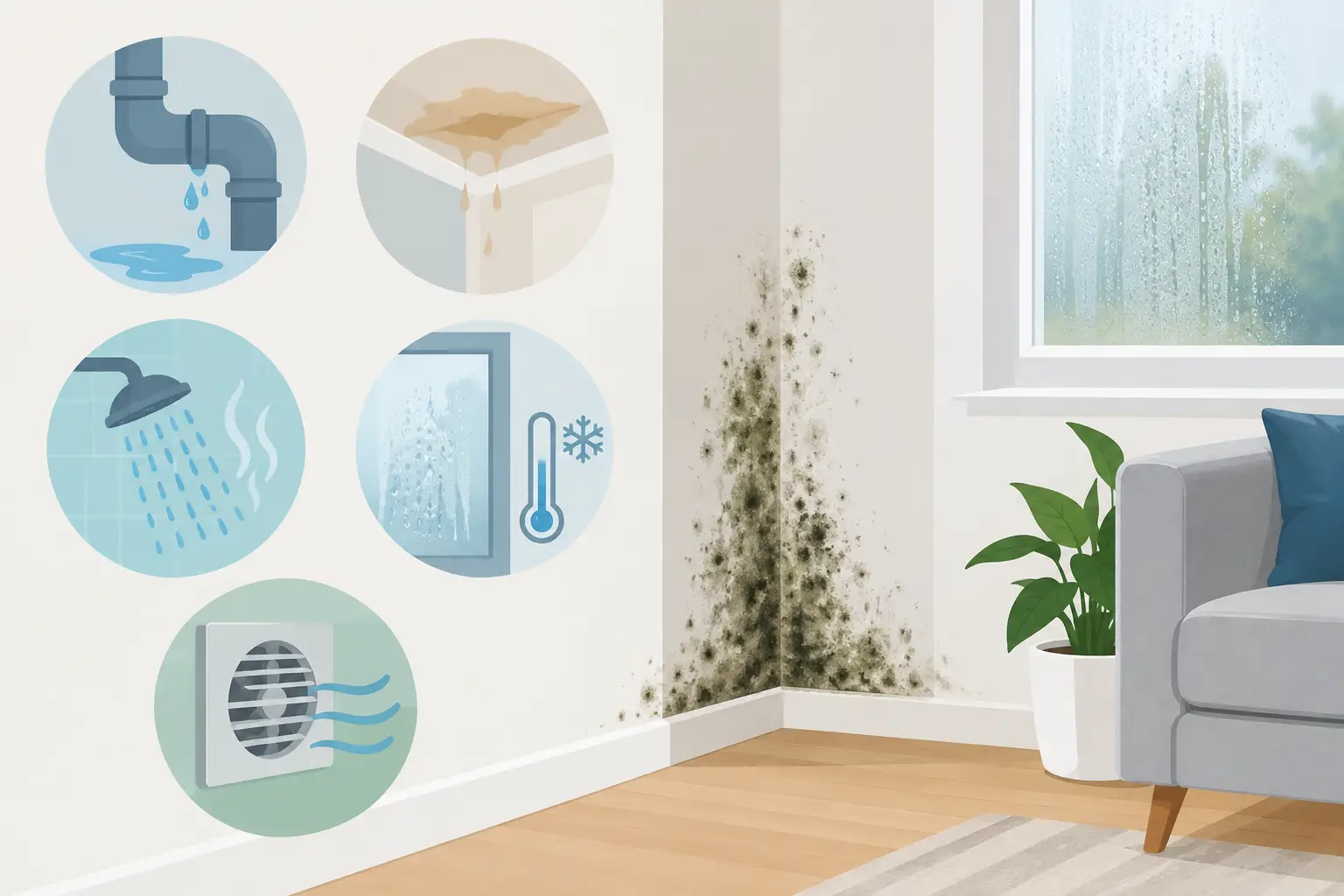 Top Causes of Indoor Mold and How They Start